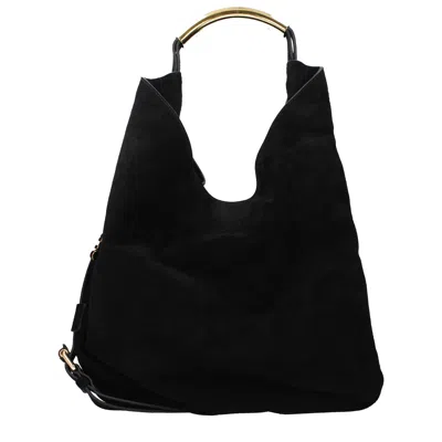 Moschino Fleece Shoulder Bags Woman Black Smock