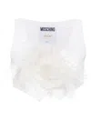 Moschino Vests With Rose. In White