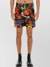 Moschino Bermuda With Floral Pattern