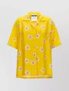 Moschino Floral Pattern Collared Neck Short Sleeves Shirt
