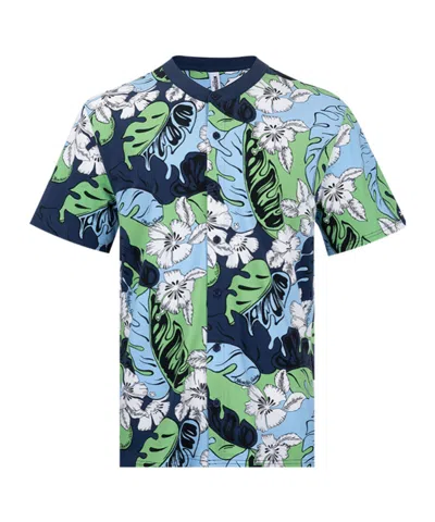 Moschino Floral Pattern Shirt In Blue