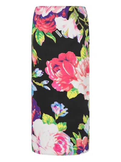 Moschino Floral-pattern Skirt In Multi