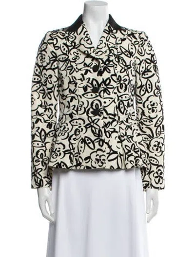 Pre-owned Moschino Floral Print Blazer
