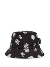 Moschino Floral-print Bucket Hat In Schwarz