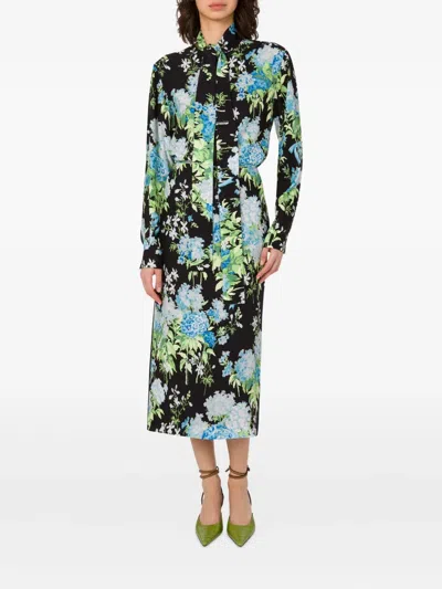 Moschino Floral-print Midi Skirt In Multi