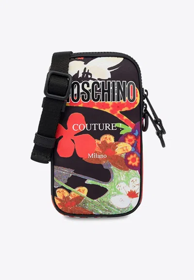 Moschino Floral Print Phone Holder