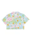 Moschino Floral-print Shirt In 蓝色