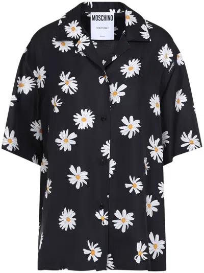 MOSCHINO FLORAL-PRINT SHIRT