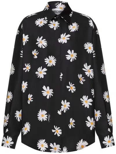 MOSCHINO FLORAL-PRINT SHIRT