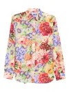 Moschino Floral-print Shirt In Multi