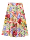 Moschino Floral-print Skirt In Multi