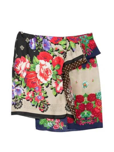 Moschino Floral Print Skirt In Multi