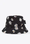 Moschino Floral-print Bucket Hat In Black