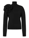 Moschino Rollkragenpullover Aus Merinowolle In Black