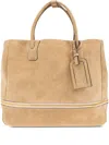 Moschino Folding Tote Bag In Neutrals