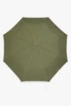 Moschino Folding Umbrella With Logo In Green