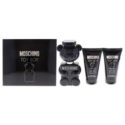 Moschino For Men - 3 Pc Gift Set 1.7oz Edp Spray, 1.7oz Bath And Shower Gel, 1.7oz After Shave Balm In White