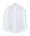 Moschino Cotton Muslin Shirt Multi Collars In White