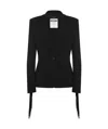 Moschino Fringed Single-breasted Blazer In Black