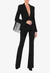 Moschino Fringe Single-breasted Blazer In Black