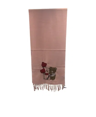 Moschino Fringed Scarf In Brown