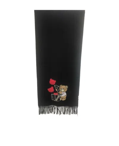 Moschino Fringed Scarf In Multicolor