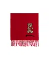 Moschino Fringed Scarf In Red