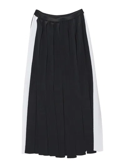 Moschino Fringed Skirt In Black