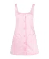 Moschino Heart-motif Stretch-cotton Midi Dress In Pink
