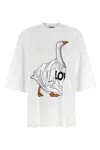 Moschino Graphic Front Print T-shirt With Ribbed Neckline In Multi