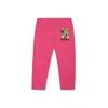 Moschino Logo-print Trousers In Fuchsia
