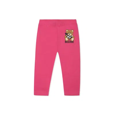 MOSCHINO FUCHSIA LEGGING FOR BABY GIRL WITH TEDDY BEAR