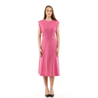 Moschino Fuchsia Polyester Casual Dress In Pink