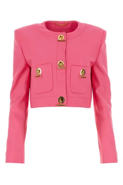MOSCHINO FUCHSIA SINGLE BREASTED BLAZER