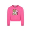 Moschino Round-neck Sweater In Fuchsia