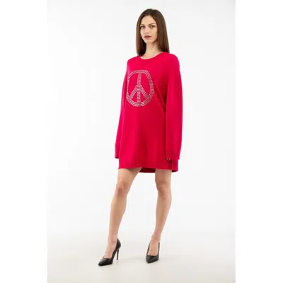 Moschino Fuchsia Wool Casual Women's Dress