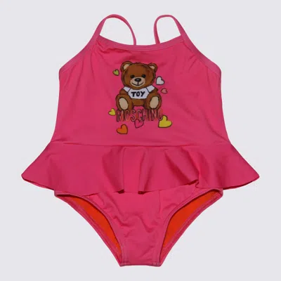 Moschino Babies' Fucsia Jumpsuit Beachwear In Fuchsia