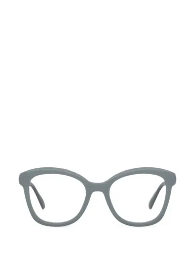 Moschino Full-rim Glasses In Gray