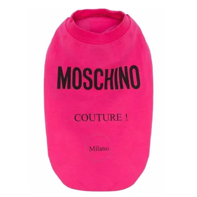 Moschino Fuschia Pets Capsule Logo-print Dog Sweater Vest In Pink