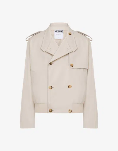 Moschino Gabardine Jacket Tailored Twist In Multi