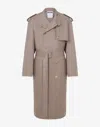 Moschino Gabardine Trench Coat Tailored Twist In Multi