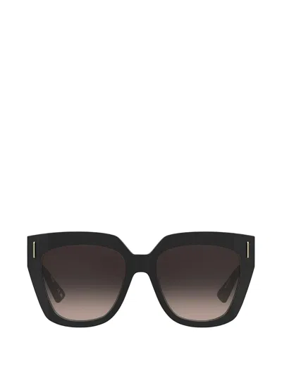 Moschino Geometric-frame Sunglasses In Black