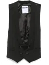 Moschino Women Vest With Wide Neckline In Black