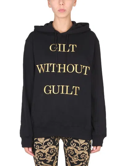 MOSCHINO MOSCHINO "GILT WITHOUT GUILT" SWEATSHIRT
