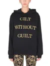 Moschino "gilt Without Guilt" Sweatshirt In Black