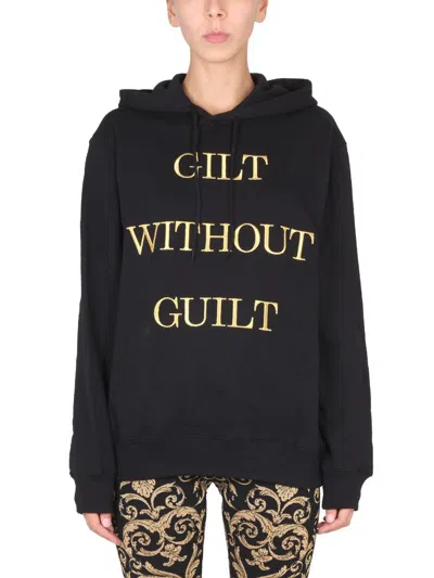 MOSCHINO MOSCHINO "GILT WITHOUT GUILT" SWEATSHIRT