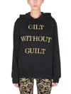 MOSCHINO MOSCHINO "GILT WITHOUT GUILT" SWEATSHIRT