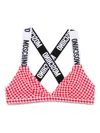 Moschino Gingham-check Bikini Top