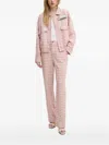 Moschino Gingham-check Flap-pocket Jacket In Red