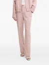 Moschino Gingham Check Pants In Pink